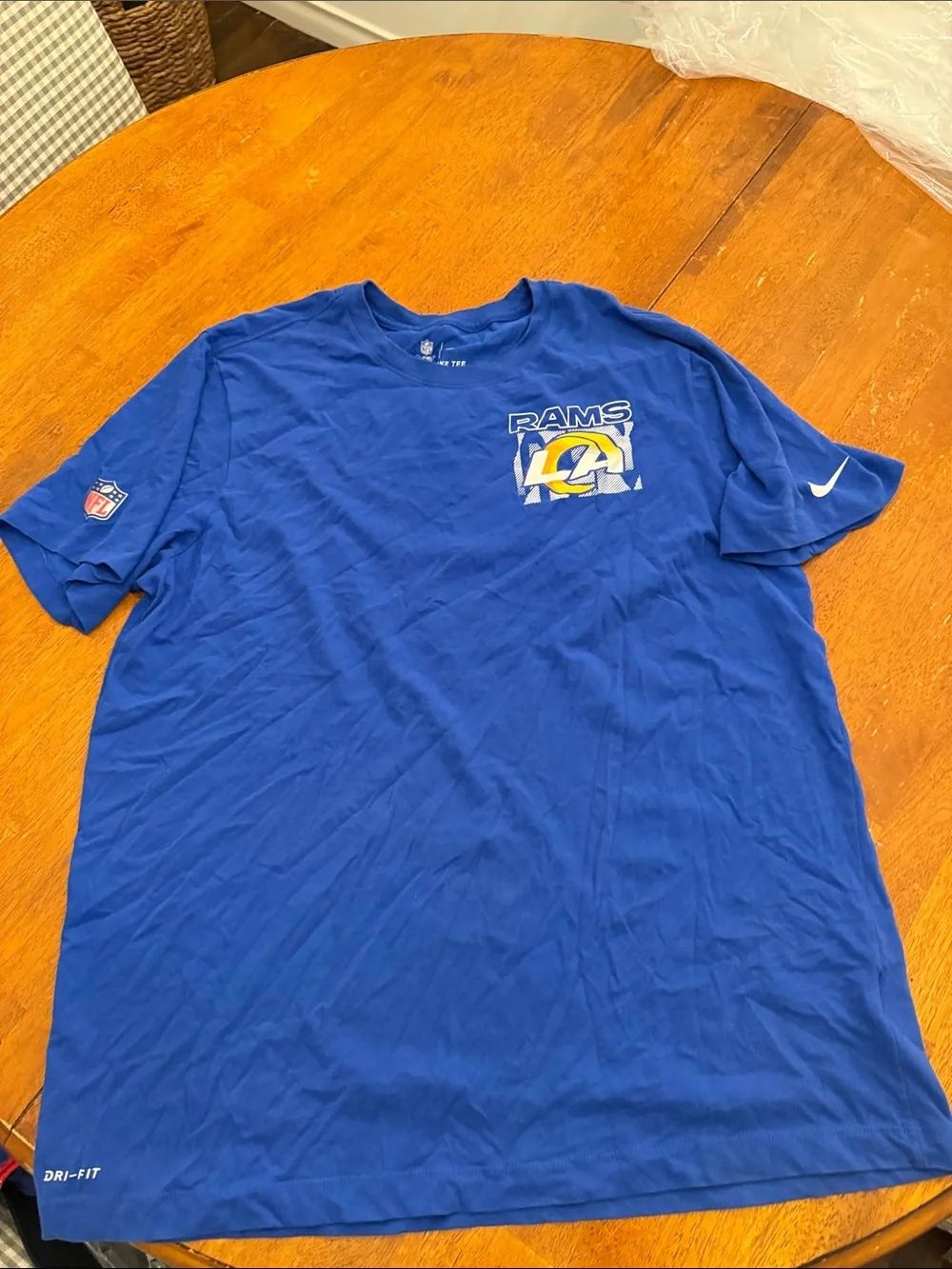Nike Men’s Los Angeles Rams Blue Short Sleeve Tee xl